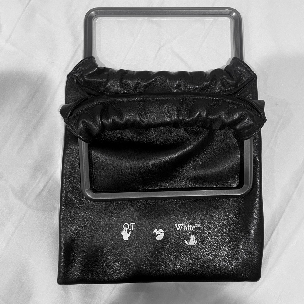 OFF WHITE BLACK SMALL ALLEN TOTE